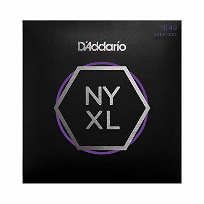 Picture of DAddario NYXL1149 Nickel Plated Electric Guitar Strings, Medium,11-49 - High Carbon Steel Alloy for Unprecedented Strength - Ideal Combination of Playability and Electric Tone