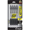 Picture of PILOT G2 Premium Refillable & Retractable Rolling Ball Gel Pens, Ultra Fine Point, Black Ink, 4-Pack (31275)