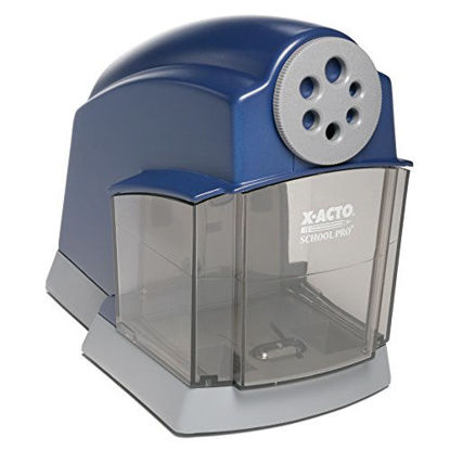 Picture of X-ACTO School Pro Classroom Electric Pencil Sharpener, Blue, 1 Count