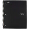 Picture of Five Star Spiral College Ruled Notebook, 5 Subject, Wired Note Book with Pockets, 200 Lined Sheets, Writing Journal, Home School Supplies for College Students or K-12, 11" x 8-1/2", Black (72081)