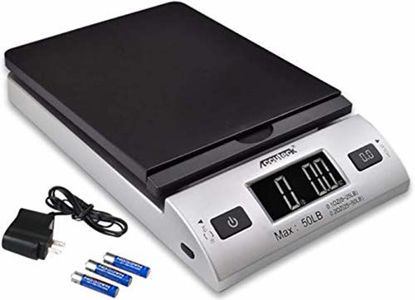 Picture of ACCUTECK All-in-1 Series W-8250-50bs A-Pt 50 Digital Shipping Postal Scale with Ac Adapter, Silver