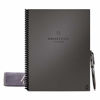 Picture of Rocketbook Fusion Smart Reusable Notebook - Calendar, To-Do Lists, and Note Template Pages with 1 Pilot Frixion Pen & 1 Microfiber Cloth Included - Deep Space Gray Cover, Letter Size (8.5" x 11")