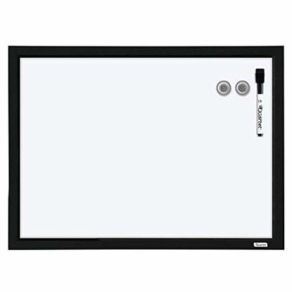 Picture of Quartet Magnetic Whiteboards, 17 x 23 inches, White Boards, Dry Erase Boards, Black Frame, Case of 4 Boards (MDW1723B-AZS)