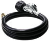 Picture of DOZYANT 5 Feet Universal QCC1 Low Pressure Propane Regulator Grill Replacement with 5 FT Hose for Most LP Gas Grill, Heater and Fire Pit Table, 3/8 Female Flare Nut