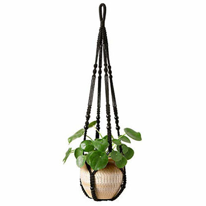 Mkono Plant Stand Mid Century Wood Flower Pot Holder Display Potted Rack Rustic Decor Natural Pot Not Included Up to 8 Inch Planter