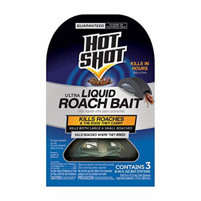 Picture of Hot Shot HG-96591 Ultra Liquid Roach Bait, 3-Count