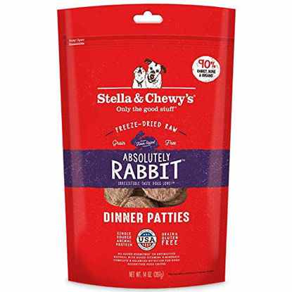 Picture of Stella & Chewy's Freeze-Dried Raw Absolutely Rabbit Dinner Patties Dog Food, 14 oz. Bag