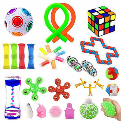 Picture of 32 Pack Sensory Fidget Toys SetStress Relief Hand Toys for Adults Kids ADHD ADD Anxiety Autism, Perfect for Birthday Party Favors, School Classroom Rewards, Carnival Prizes, Pinata Goodie Bag Fillers