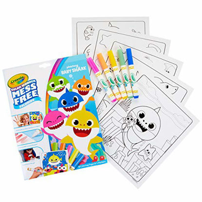 Picture of Crayola Baby Shark Wonder Pages Mess Free Coloring Gift, Kids Indoor Activities at Home
