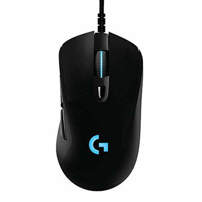 Picture of Logitech G403 Hero 25K Gaming Mouse, Lightsync RGB, Lightweight 87G+10G optional, Braided Cable, 25, 600 DPI, Rubber Side Grips