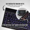 Picture of Corsair K55 RGB Gaming Keyboard - IP42 Dust and Water Resistance - 6 Programmable Macro Keys - Dedicated Media Keys - Detachable Palm Rest Included (CH-9206015-NA)
