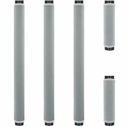 Picture of Ziyoot 5Pcs Refrigerator Door Handle Cover Washable Kitchen Appliance Decor Handles Fridge Oven Microwave Dishwasher Antiskid Protector, Keep Off Fingerprints Food Stains