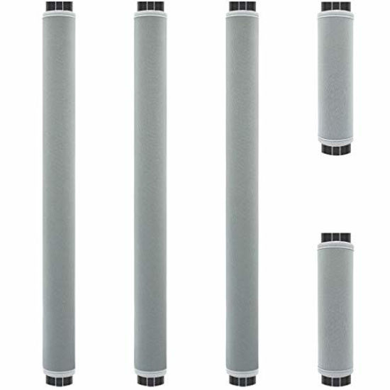 Picture of Ziyoot 5Pcs Refrigerator Door Handle Cover Washable Kitchen Appliance Decor Handles Fridge Oven Microwave Dishwasher Antiskid Protector, Keep Off Fingerprints Food Stains