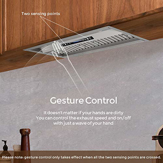 GetUSCart IKTCH 36 inch Builtin/Insert Range Hood 900 CFM, Ducted/Ductless Convertible Duct