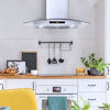 Picture of Cosmo COS-668AS750 30 in. Wall Mount Range Hood 380 CFM, Ductless Convertible Duct (additional filters needed, not included), Glass Chimney Over Stove Vent with Light, 3 Speed Exhaust, Fan Timer & Permanent Filter, Stainless Steel