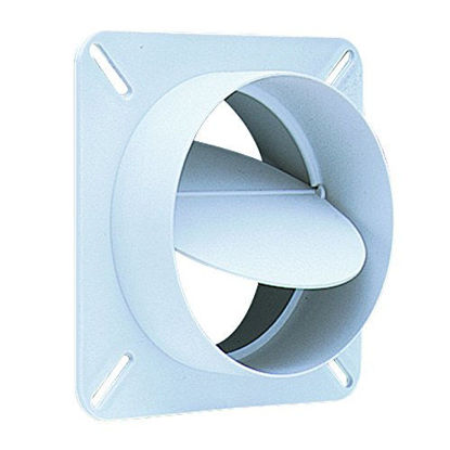 Picture of Deflecto Plastic Dryer Vent Draft Blocker, 4" Diameter, White (BD04)