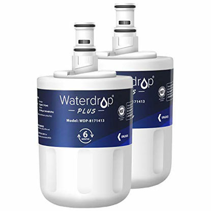 Picture of Waterdrop 8171413 Refrigerator Water Filter, Replacement for Whirlpool 8171413, 8171414, EDR8D1, Kenmore 46-9002, NSF 401&53&42 Certified, 2 Pack