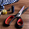 Picture of LIVINGO Premium Tailor Scissors Heavy Duty Multi-Purpose Titanium Coating Forged Stainless Steel Sewing Fabric Leather Dressmaking Softgrip Shears Professional Crafting (8.5 INCH)