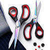 Picture of LIVINGO Premium Tailor Scissors Heavy Duty Multi-Purpose Titanium Coating Forged Stainless Steel Sewing Fabric Leather Dressmaking Softgrip Shears Professional Crafting (8.5 INCH)