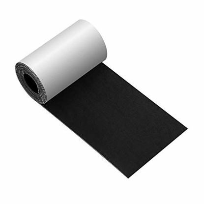 Picture of Leather Repair Tape 3X60 inch Patch Leather Adhesive for Sofas, Car Seats, Handbags, Jackets,First Aid Patch (Smooth Weave Black)