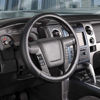 Picture of SEG Direct Car Steering Wheel Cover Large-Size for F150 F250 F350 Ram 4Runner Tacoma Tundra Range Rover Model S X with 15 1/2 inches-16 inches Outer Diameter, Black Microfiber Leather