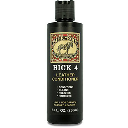 Picture of Bickmore Bick 4 Leather Conditioner 8 oz - Best Since 1882 - Cleaner & Conditioner - Restore Polish & Protect All Smooth Finished Leathers