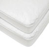 Picture of American Baby Company Waterproof Fitted Quilted Crib and Toddler Protective Pad Cover, White (2 Count), for Boys and Girls