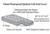 Picture of American Baby Company Waterproof Fitted Quilted Crib and Toddler Protective Pad Cover, White (2 Count), for Boys and Girls