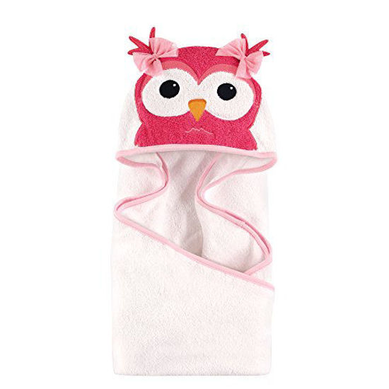 Picture of Hudson Baby Unisex Baby Cotton Animal Face Hooded Towel, Cutesy Owl, One Size