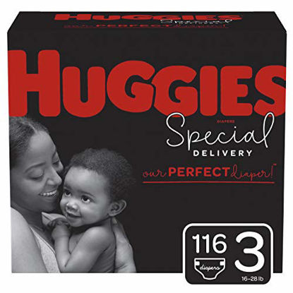 Picture of Huggies Special Delivery Hypoallergenic Baby Diapers, Size 3, 116 Ct, One Month Supply