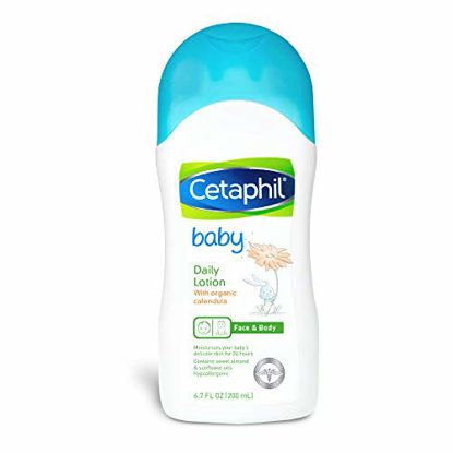Picture of Cetaphil Baby Daily Lotion with Organic Calendula |Hypoallergenic| Sweet Almond & Sunflower Oils |6.7 Fl. Oz