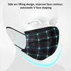 Picture of 100PCS 3 ply black disposable face shield filter protection