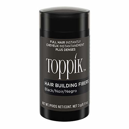 Picture of Toppik Hair Building Fibers, Black, 0.11 oz