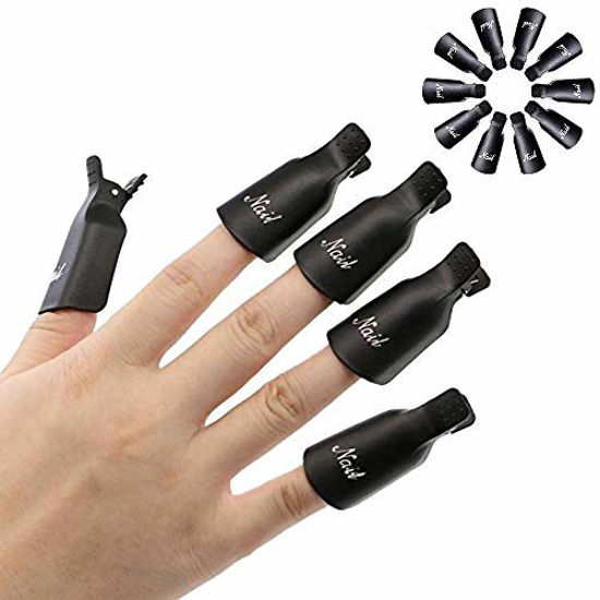 GetUSCart- HiMo 10PC Plastic Acrylic Nail Art Soak Off Cap Clip UV Gel Polish Remover Wrap Tool (BLACK) GetUSCart- HiMo 10PC Plastic Acrylic Nail Art Soak Off Cap Clip UV Gel Polish Remover Wrap Tool (BLACK)