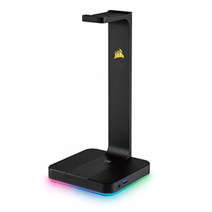 Picture of Corsair ST100 RGB Premium Headset Stand with 7.1 Surround Sound - 3.5mm and 2xUSB 3.0