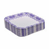 Picture of Glad Square Disposable Paper Plates for All Occasions | Soak Proof, Cut Proof, Microwaveable Heavy Duty Disposable Plates | 8.5" Diameter, 50 Count Bulk Paper Plates