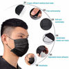Picture of 100 Pack Disposable Face Masks with Elastic Ear Loop,Breathability Comfort-Black