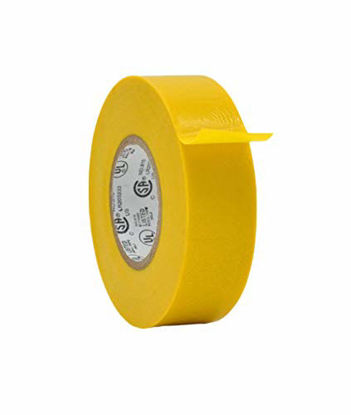 Picture of WOD ETC766 Professional Grade General Purpose Yellow Electrical Tape UL/CSA listed core. Vinyl Rubber Adhesive Electrical Tape: 1 inch X 66 ft - Use At No More Than 600V & 176F (Pack of 1)