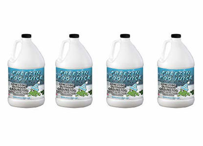 Picture of Freezin Fog Outdoor Low Lying Ground Fog Juice Machine Fluid - 4 Gallon Case - The Haunted House Owner's Choice for Outdoor Graveyard Fog