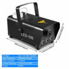 Picture of Smoke Machine, AGPTEK Fog Machine with 13 Colorful LED Lights Effect, 500W and 2000CFM Fog with 1 Wired Receiver and 2 Wireless Remote Controls, Perfect for Wedding, Halloween, Party and Stage Effect