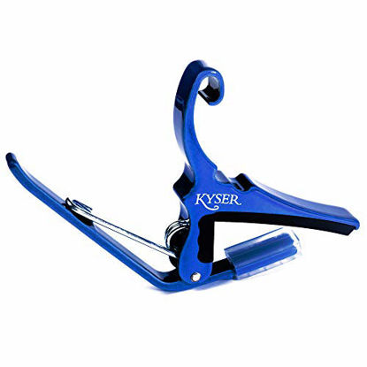 Picture of Kyser Quick-Change Capo for 6-string acoustic guitars, Blue, KG6U