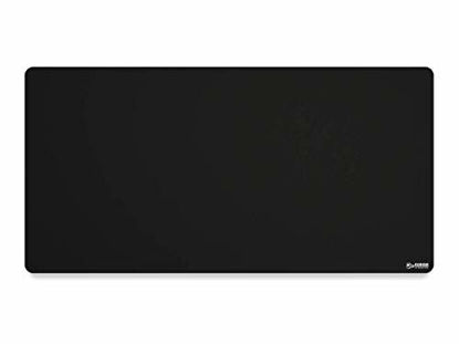 Picture of Glorious XXL Extended Gaming Mouse Mat/Pad - Large, Wide (XXL Extended) Black Cloth Mousepad, Stitched Edges | 18"x36" (G-XXL)