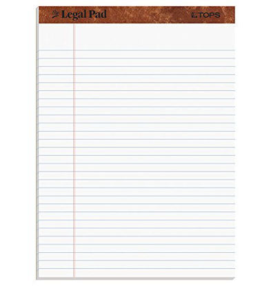 Picture of TOPS The Legal Pad Writing Pads, 8-1/2 x 11-3/4, Legal Rule, 50 Sheets, 12 Pack (7533)