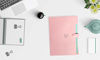 Picture of Expanding File Folder 5 Pockets, Skydue Letter A4 Paper Accordion Document Organizer (Pink)