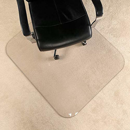 Picture of [Upgraded Version] Crystal Clear 1/5" Thick 47" x 35" Heavy Duty Hard Chair Mat, Can be Used on Carpet or Hard Floor