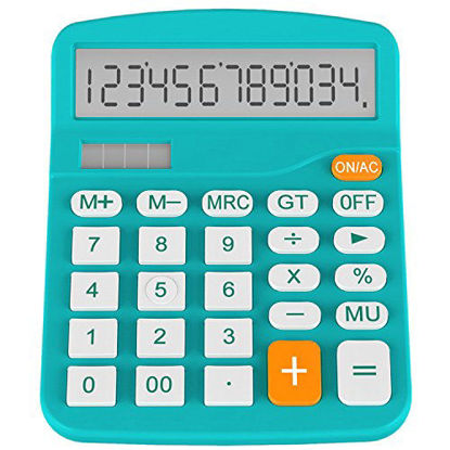 Picture of Helect H1001B-Calculator-BL Standard Function Desktop Calculator, Blue