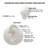 Picture of 16g Cartilage Earring Hoop 12mm Helix Earring 316L Surgical Steel Hoop Earrings for Women Nose Rings Hoop Silver Nose Ring 16 Gauge Nose Hoop Conch Helix Earring Lip Rings Nose Piercing Jewelry