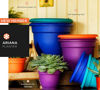 Picture of Bloem 100533305 Bloem Ariana Self Watering Planter, Peppercorn