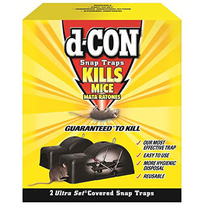 Picture of d-CON Reusable Ultra Set Covered Mouse Snap Trap, 2 Traps