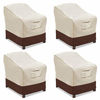 Picture of Vailge Patio Chair Covers, Lounge Deep Seat Cover, Heavy Duty and Waterproof Outdoor Lawn Patio Furniture Covers (4 Pack - Medium, Beige & Brown)